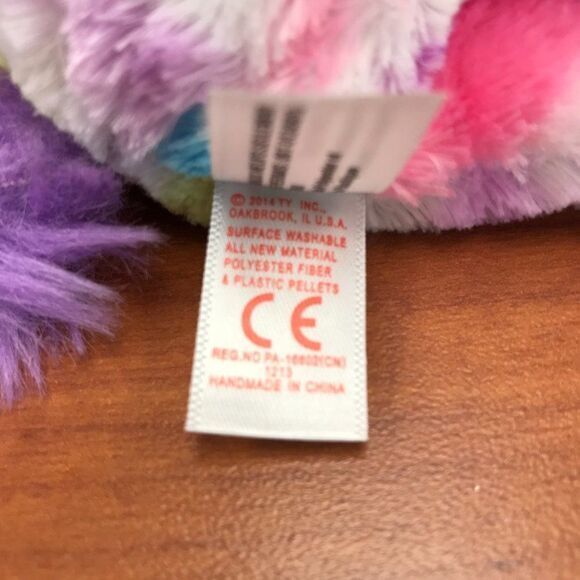 TY Beanie Boos - Wishful rainbow spotted unicorn 2014 - Picture 4 of 4